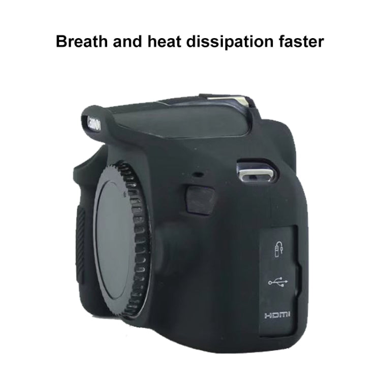 Soft Silicone Protective Case for Canon EOS 2000D (Black) - Protective Case by PMC Jewellery | Online Shopping South Africa | PMC Jewellery