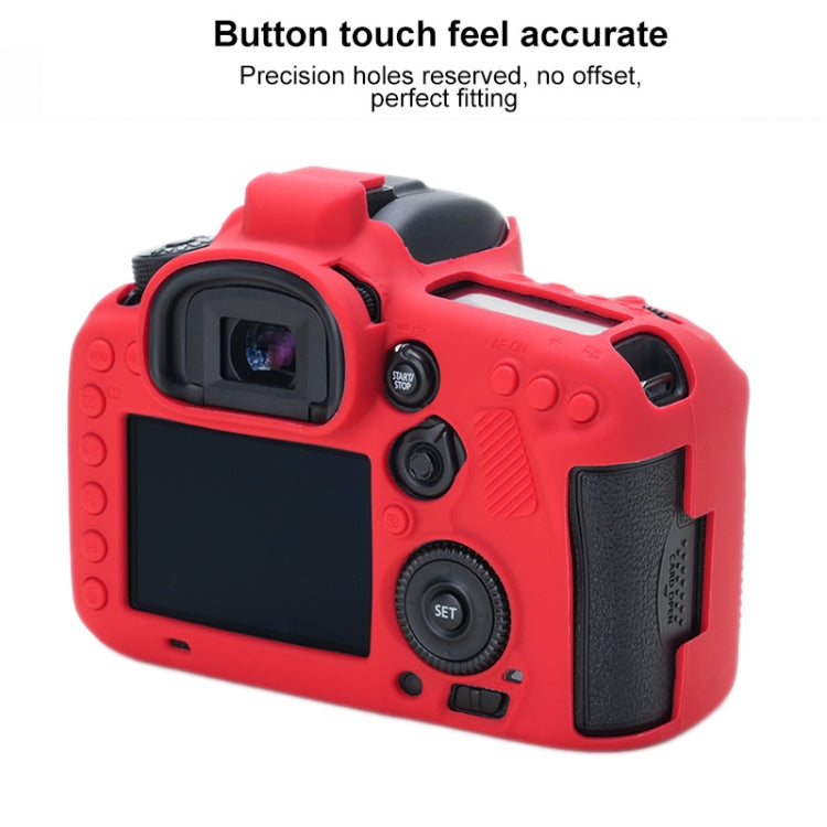 For Canon EOS 7D Mark II Soft Silicone Protective Case (Red) - Protective Case by PMC Jewellery | Online Shopping South Africa | PMC Jewellery