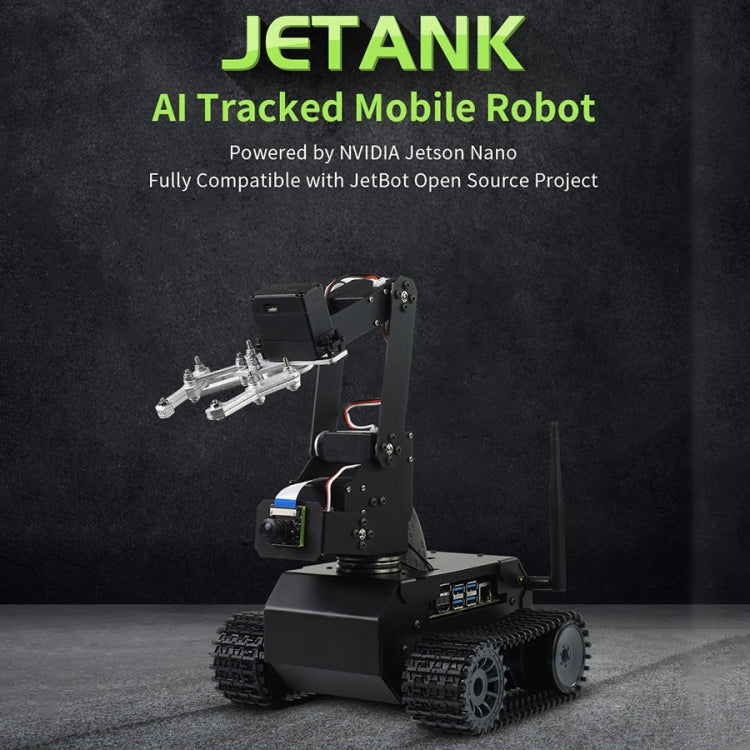 Waveshare JETANK AI Tracked Mobile Robot Kit, Based on Jetson Nano, EU Plug - free shipping - PMC TechLife - Order now!