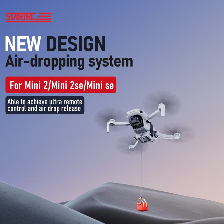 For DJI Mini 2 / Mini 2 SE / Mini 3 / Pro STARTRC Air-Dropping System Thrower Parabolic Bracket (Grey) - free shipping - PMC TechLife - Order now!