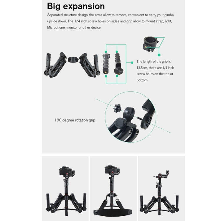 STARTRC Handheld Five Axis Stabilizer Anti-shake Shock Absorber Stabilizing Gimbal for DJI Ronin SC -  by STARTRC | Online Shopping South Africa | PMC Jewellery