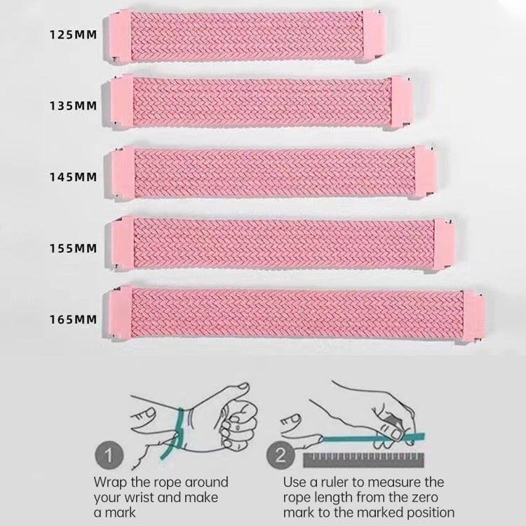 22mm Universal Nylon Weave Watch Band (Red Black) - Watch Bands by PMC TechLife | Online Shopping South Africa | PMC TechLife | Buy Now Pay Later Mobicred