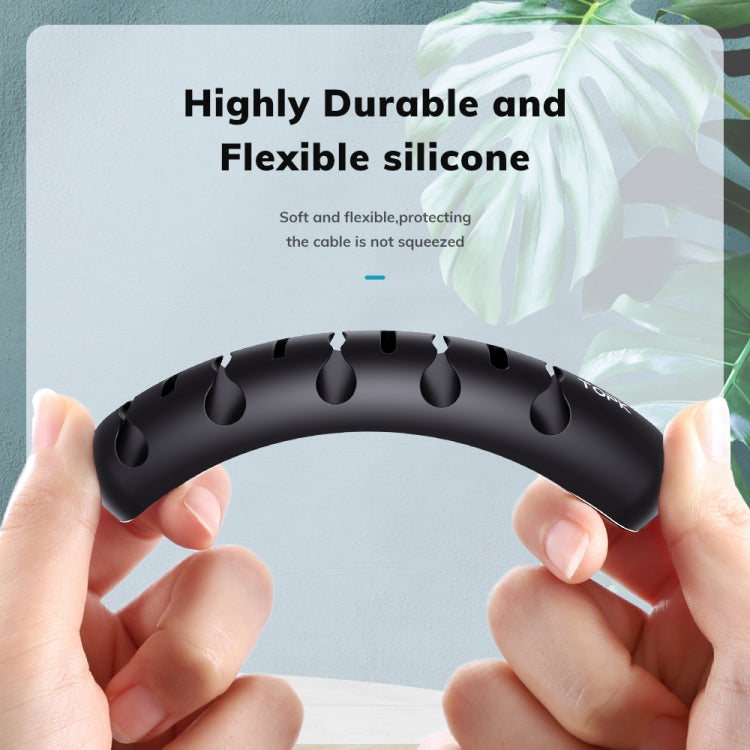 TOPK L35 Desktop Cable Organizer Data Cable Earphone Storage Cable Fixer Magnetic Head Storage Cable Organizer - Cable Organizer by TOPK | Online Shopping South Africa | PMC TechLife