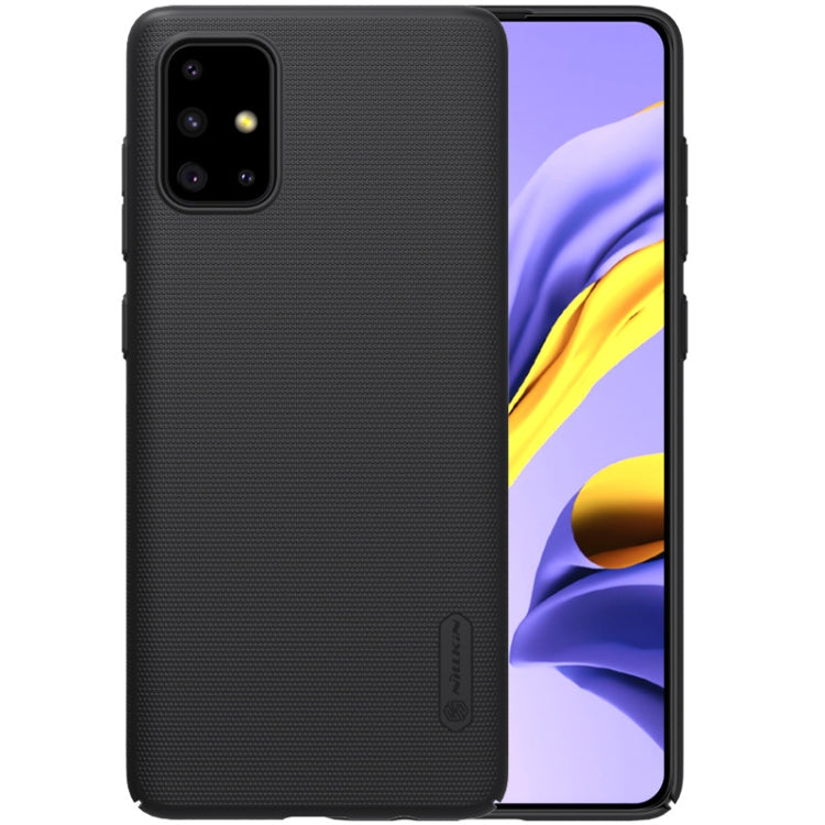 For Samsung Galaxy A51 NILLKIN Frosted Concave-convex Texture PC Case(Black) - Galaxy Phone Cases by NILLKIN | Online Shopping South Africa | PMC Jewellery