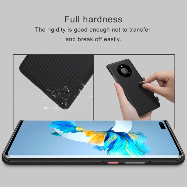 For Huawei Mate 40 Pro NILLKIN Frosted Concave-convex Texture PC Protective Case(Black) - Huawei Cases by NILLKIN | Online Shopping South Africa | PMC Jewellery