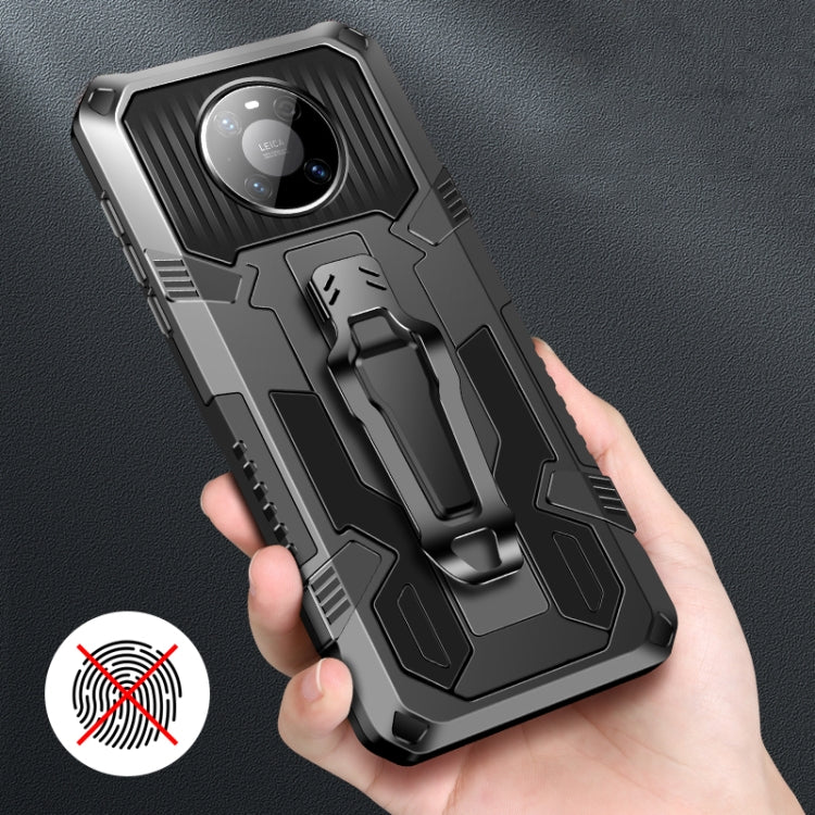 For Huawei P smart 2021 / Y7a Machine Armor Warrior Shockproof PC + TPU Protective Case(Army Green) - free shipping - PMC TechLife - Order now!