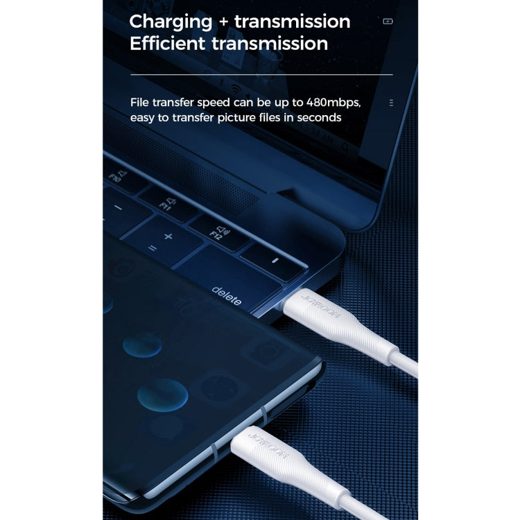 JOYROOM S-1230M3 60W PD Type-C / USB-C to Type-C / USB-C Fast Charging Data Cable, Length:1.2m(Black) - USB-C & Type-C Cable by JOYROOM | Online Shopping South Africa | PMC Jewellery
