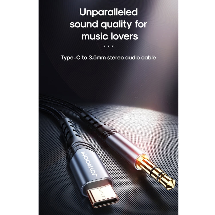 JOYROOM SY-A03 Type-C / USB-C to 3.5mm Port High-fidelity Audio Cable, Length:2m(Black) - Video & Audio Cable by JOYROOM | Online Shopping South Africa | PMC Jewellery