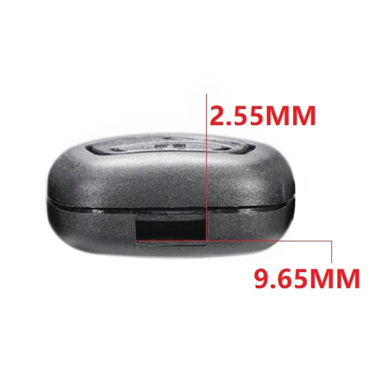 Car Key Case for Peugeot 2-button Straight Board with 206 Socket, without Blade - Car Key Cases by PMC Jewellery | Online Shopping South Africa | PMC Jewellery