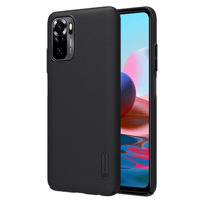 For Xiaomi Redmi Note 10 4G NILLKIN Frosted Concave-convex Texture PC Case(Black) - Xiaomi Cases by NILLKIN | Online Shopping South Africa | PMC Jewellery