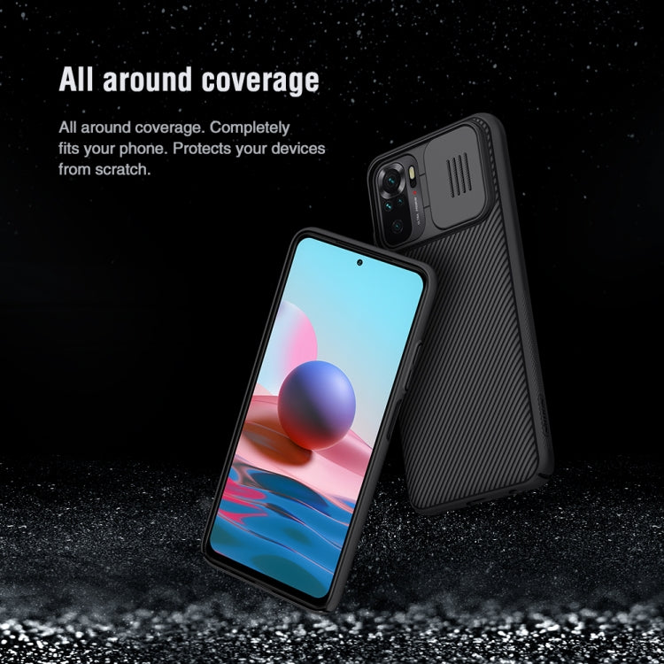 For Xiaomi Redmi Note 10 4G NILLKIN Black Mirror Series Camshield Full Coverage Dust-proof Scratch Resistant PC Case(Black) - Xiaomi Cases by NILLKIN | Online Shopping South Africa | PMC Jewellery