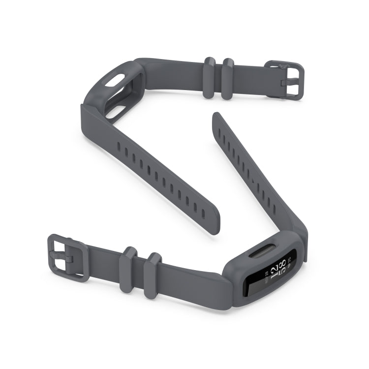 For Fitbit Inspire 2 Silicone Watch Band(Dark Grey) - Watch Bands by PMC TechLife | Online Shopping South Africa | PMC TechLife | Buy Now Pay Later Mobicred
