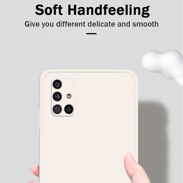 For Samsung Galaxy M51 Solid Color Imitation Liquid Silicone Straight Edge Dropproof Full Coverage Protective Case(Black) - free shipping - PMC TechLife - Order now!