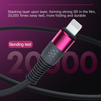 TOTUDESIGN BPD-005 Dyson Series USB-C / Type-C to 8 Pin PD Fast Silicone Data Cable for iPhone, iPad, Length: 1.2m(Purple Red) - Normal Style Cable by TOTUDESIGN | Online Shopping South Africa | PMC Jewellery