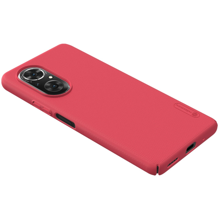 For Honor 50 SE NILLKIN Frosted Concave-convex Texture PC Protective Case(Red) - Honor Cases by NILLKIN | Online Shopping South Africa | PMC Jewellery