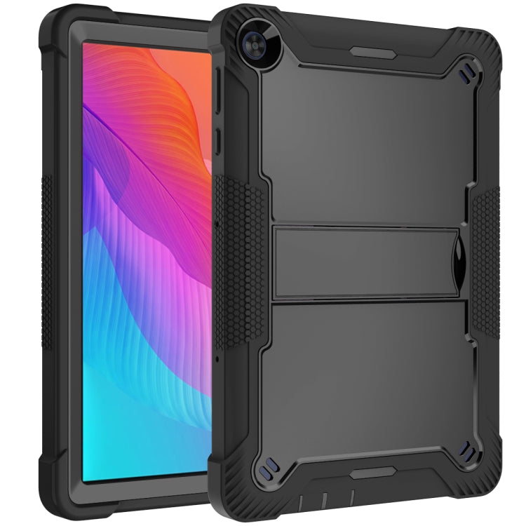 For Huawei MatePad T 10s / 10 Silicone + PC Shockproof Protective Case with Holder(Black) - Huawei by PMC TechLife | Online Shopping South Africa | PMC TechLife | Buy Now Pay Later Mobicred