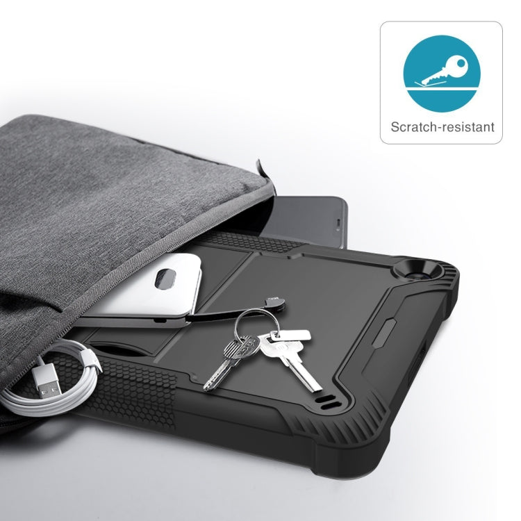 For Huawei MatePad T 10s / 10 Silicone + PC Shockproof Protective Case with Holder(Black) - Huawei by PMC TechLife | Online Shopping South Africa | PMC TechLife | Buy Now Pay Later Mobicred