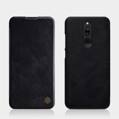 For Xiaomi Redmi 8 NILLKIN QIN Series Crazy Horse Texture Horizontal Flip Leather Case with Card Slot(Black) - Xiaomi Cases by NILLKIN | Online Shopping South Africa | PMC Jewellery