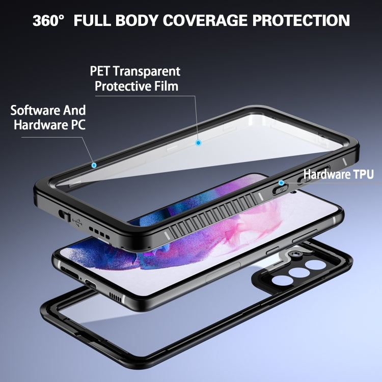 For Samsung Galaxy S21 FE RedPepper Shockproof IP68 Waterproof PC + TPU Protective Case(Black) - Galaxy Phone Cases by RedPepper | Online Shopping South Africa | PMC TechLife | Buy Now Pay Later Mobicred