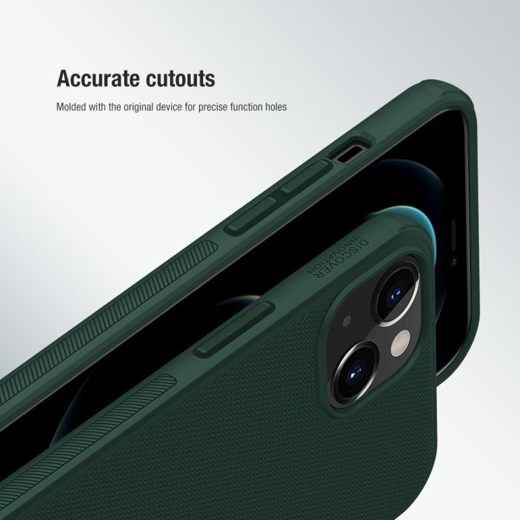 For iPhone 13 NILLKIN Super Frosted Shield Pro PC + TPU Protective Case(Dark Green) - iPhone 13 Cases by NILLKIN | Online Shopping South Africa | PMC Jewellery