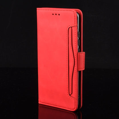 For Samsung Galaxy Z Fold3 5G Skin Feel Calf Pattern Horizontal Flip Leather Case with Holder & Card Slots & Photo Frame(Red) - Galaxy Phone Cases by GKK | Online Shopping South Africa | PMC Jewellery | Buy Now Pay Later Mobicred