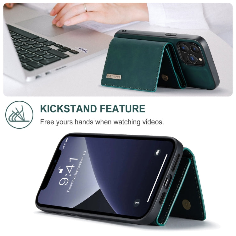 For iPhone 13 Pro Max DG.MING M1 Series 3-Fold Multi Card Wallet Shockproof Case with Holder Function (Green) - iPhone 13 Pro Max Cases by DG.MING | Online Shopping South Africa | PMC TechLife | Buy Now Pay Later Mobicred