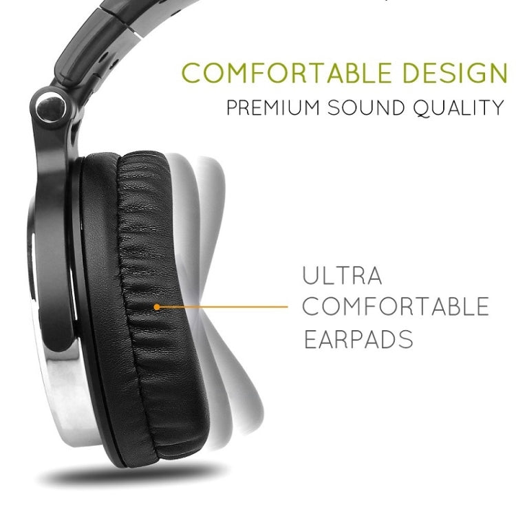 OneOdio Pro-10 Head-mounted Noise Reduction Wired Headphone with Microphone, Color:Grey Blue - free shipping - PMC TechLife - Order now!