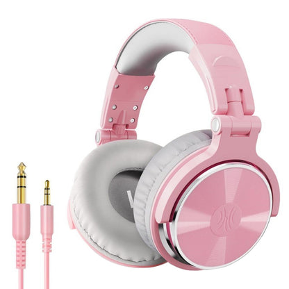 OneOdio Pro-10 Head-mounted Noise Reduction Wired Headphone with Microphone, Color:Pink - Multimedia Headset by OneOdio | Online Shopping South Africa | PMC Jewellery