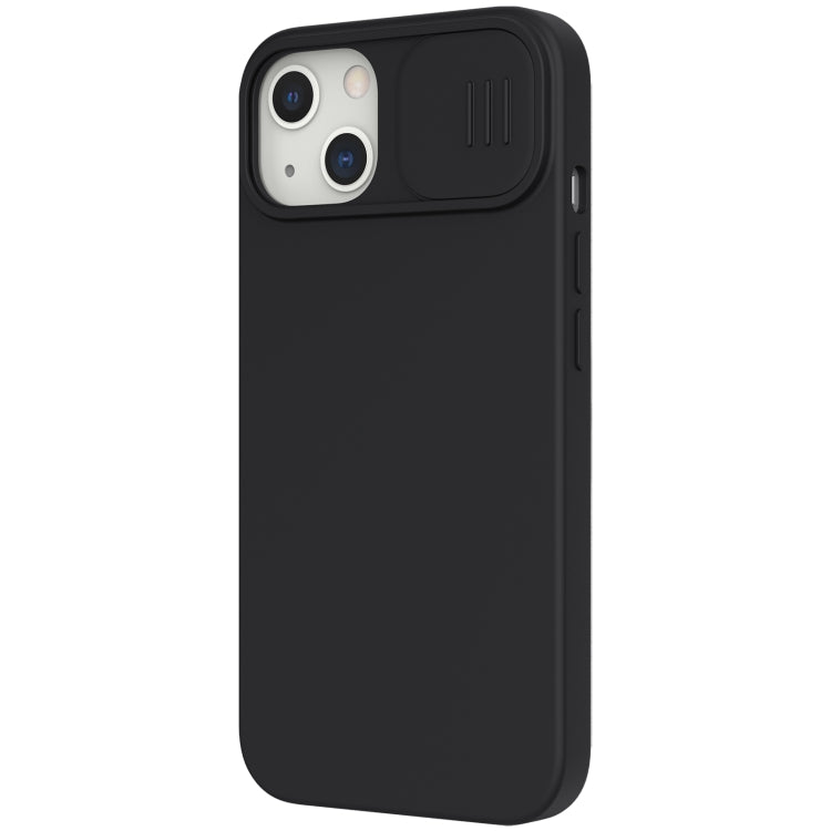 For iPhone 13 NILLKIN CamShield MagSafe Magnetic Liquid Silicone + PC Full Coverage Case(Black) - iPhone 13 Cases by NILLKIN | Online Shopping South Africa | PMC Jewellery