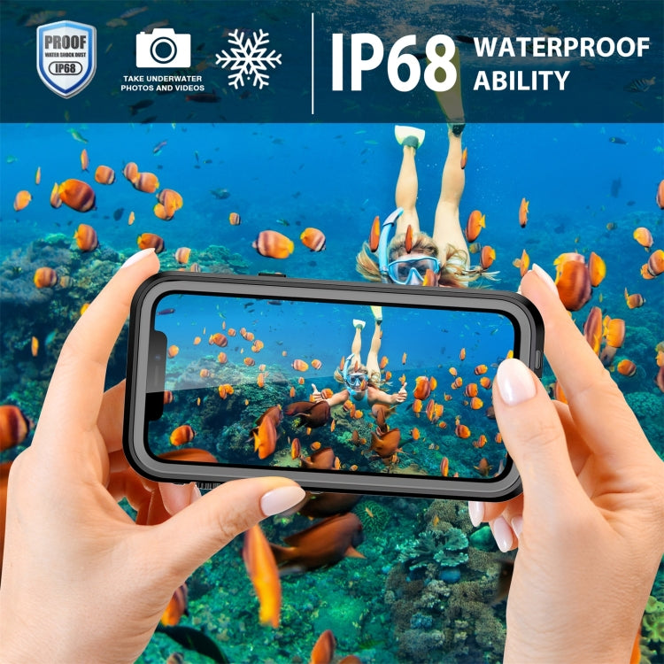 For iPhone 13 Pro Max RedPepper Transparent Dot Shockproof Waterproof PC + TPU Protective Case (Black) - iPhone 13 Pro Max Cases by RedPepper | Online Shopping South Africa | PMC TechLife | Buy Now Pay Later Mobicred