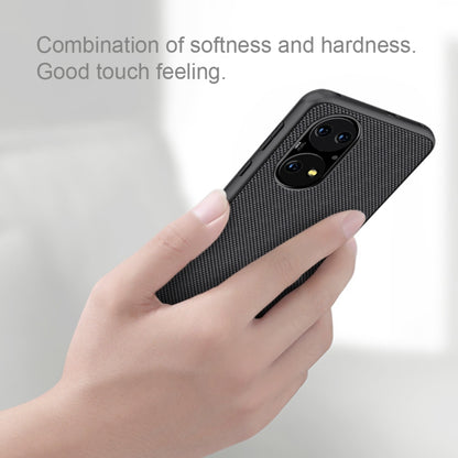 For Huawei P50 NILLKIN 3D Textured Nylon Fiber TPU Case(Black) - Huawei Cases by NILLKIN | Online Shopping South Africa | PMC Jewellery