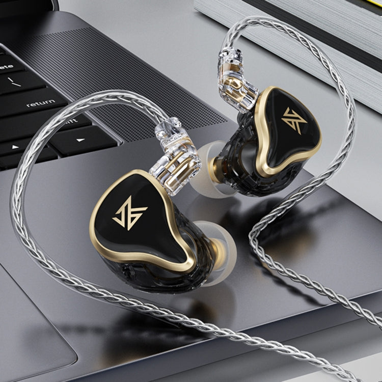 KZ ZAS 16-unit Ring Iron In-ear Wired Earphone, Mic Version(Black) - In Ear Wired Earphone by KZ | Online Shopping South Africa | PMC TechLife | Buy Now Pay Later Mobicred