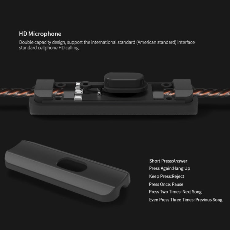 KZ ZSR 6-unit Ring Iron In-ear Wired Earphone, Mic Version(Red) - free shipping - PMC TechLife - Order now!