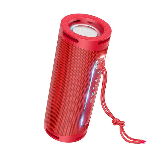 hoco HC9 Bluetooth 5.1 Dazzling Pulse Sports Bluetooth Speaker(Red) - Desktop Speaker by hoco | Online Shopping South Africa | PMC Jewellery