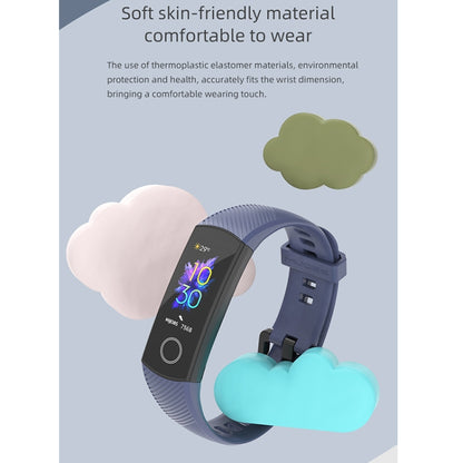 For Honor Band 4 / 5 MIJOBS Breathable Silicone Watch Band(Black) - Smart Wear by MIJOBS | Online Shopping South Africa | PMC Jewellery