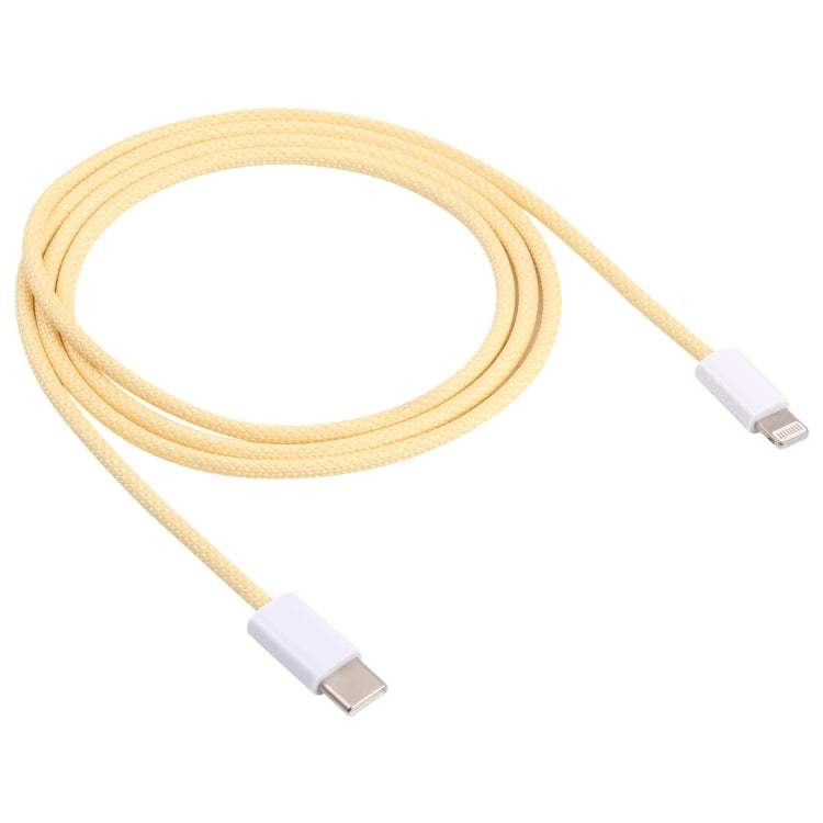 12W PD USB-C / Type-C to 8 Pin Data Cable, Cable Length: 1m(Yellow) - 2 in 1 Cable by PMC TechLife | Online Shopping South Africa | PMC TechLife