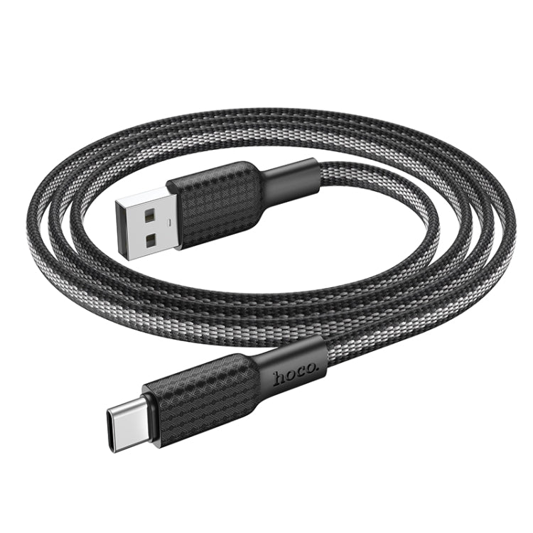 hoco X69 Type-C / USB-C Jaeger Charging Data Cable, Length: 1m(Black Red) - USB-C & Type-C Cable by hoco | Online Shopping South Africa | PMC Jewellery