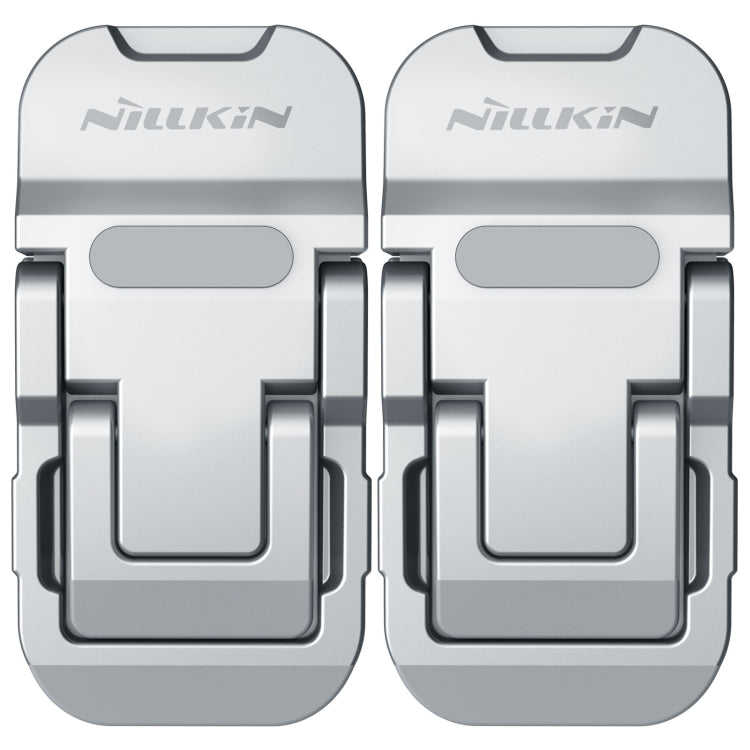 NILLKIN Bolster Plus Sticky Three-speed Adjustable Zinc Alloy Laptop Holder(Silver) - MacBook Holder by NILLKIN | Online Shopping South Africa | PMC Jewellery