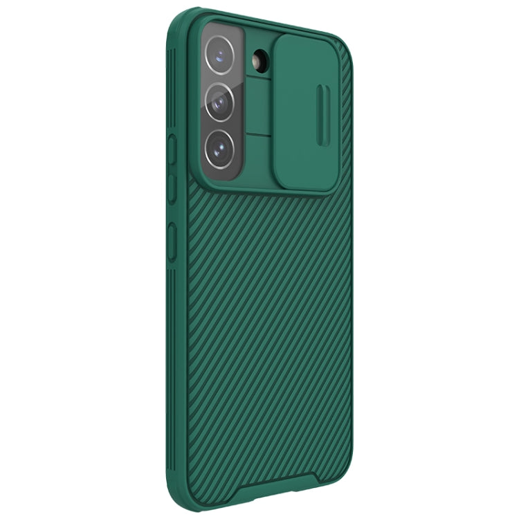 For Samsung Galaxy S22+ 5G NILLKIN Black Mirror Pro Series Camshield Phone Case(Green) - Galaxy S22+ 5G Cases by NILLKIN | Online Shopping South Africa | PMC Jewellery