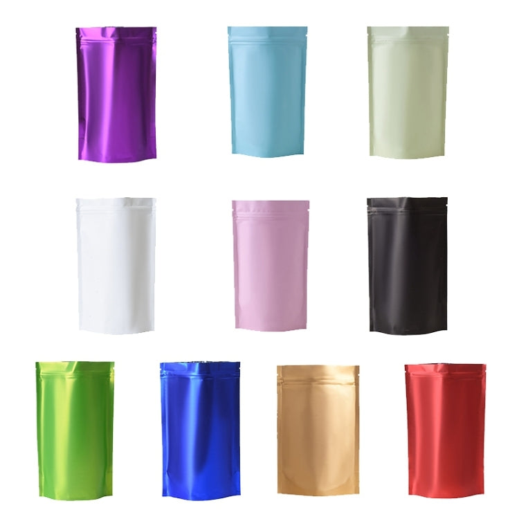 100 PCS/Set Matte Aluminum Foil Snack Stand-up Pouch, Size:16x24+4cm(White) - free shipping - PMC TechLife - Order now!