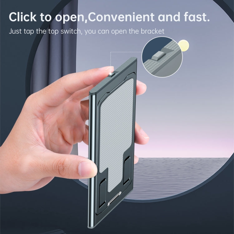 R-JUST HZ16 Slim Phone Desktop Holder(Far Peak Blue) - Desktop Holder by R-JUST | Online Shopping South Africa | PMC Jewellery