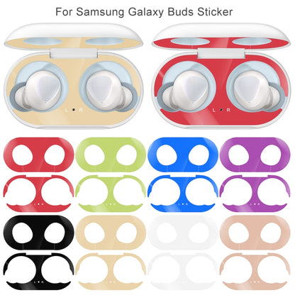 For Galaxy Buds Wireless Bluetooth Earphone Metal Protective Sticker(Blue) - Protective Sticker by PMC Jewellery | Online Shopping South Africa | PMC Jewellery