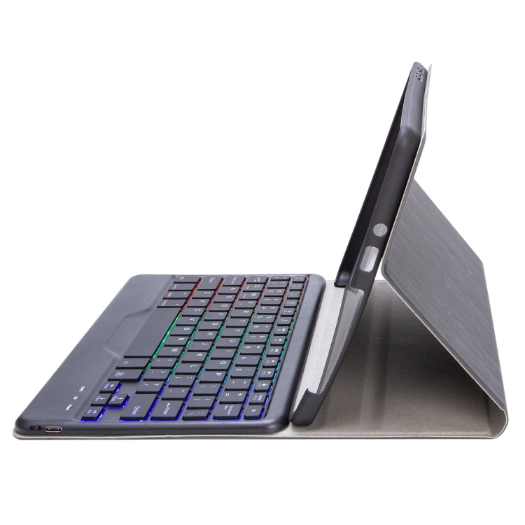 For Microsoft Surface Go 3 / 2 / 1 SFGOS Tri-color Backlit Tree Texture Bluetooth Keyboard Leather Case(Black + Black) - Others Keyboard by PMC TechLife | Online Shopping South Africa | PMC TechLife