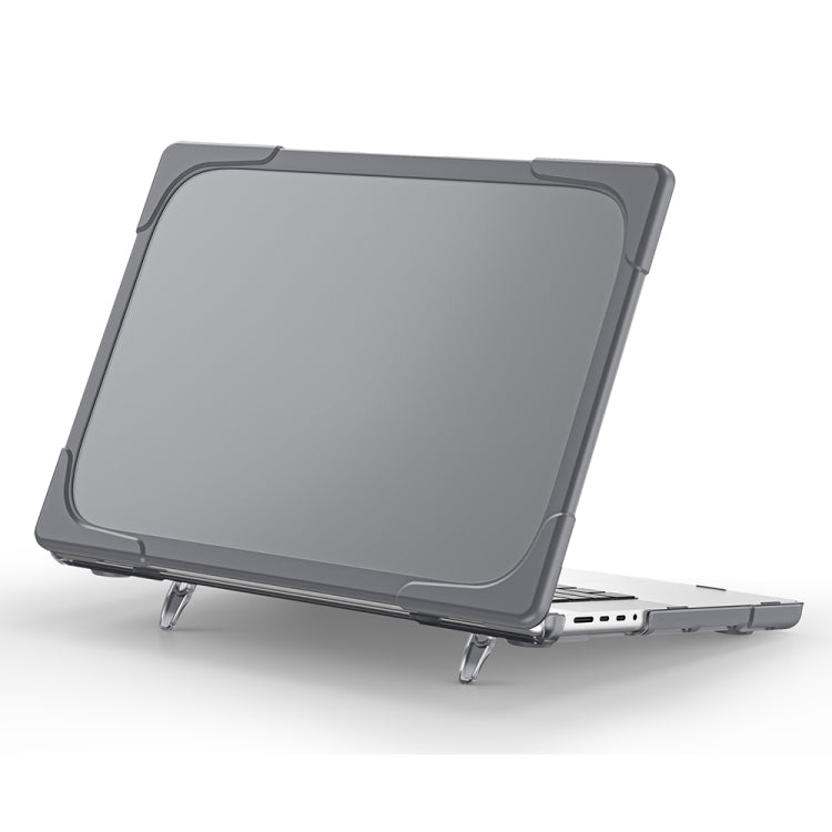 TPU + PC Two Color Laptop Protective Case For MacBook Pro 14.2 inch A2442 2021(Grey) - MacBook Pro Cases by PMC TechLife | Online Shopping South Africa | PMC TechLife | Buy Now Pay Later Mobicred