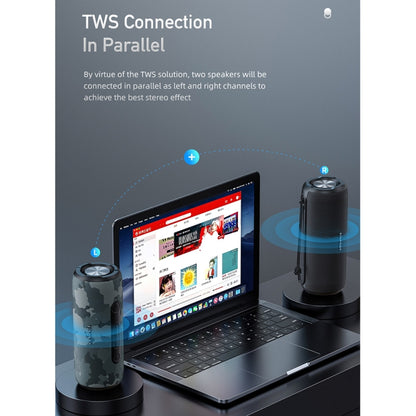 awei Y669 Outdoor Waterproof TWS Wireless Bluetooth Speaker(Black) - Desktop Speaker by awei | Online Shopping South Africa | PMC Jewellery