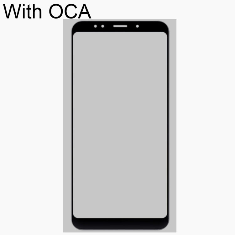 Front Screen Outer Glass Lens with OCA Optically Clear Adhesive for Xiaomi Redmi 5 Plus(Black) - LCD Related Parts by PMC Jewellery | Online Shopping South Africa | PMC Jewellery