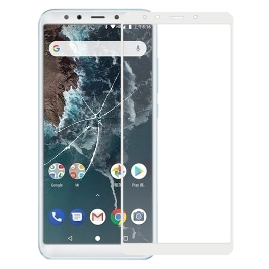 Front Screen Outer Glass Lens with OCA Optically Clear Adhesive for Xiaomi Mi 6X(White) - LCD Related Parts by PMC Jewellery | Online Shopping South Africa | PMC Jewellery