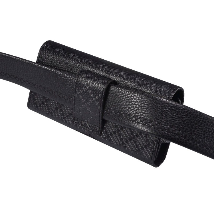 For Samsung Galaxy Z Fold3 5G Checkered Texture Waist Hanging Phone Case(Black) - free shipping - PMC TechLife - Order now!