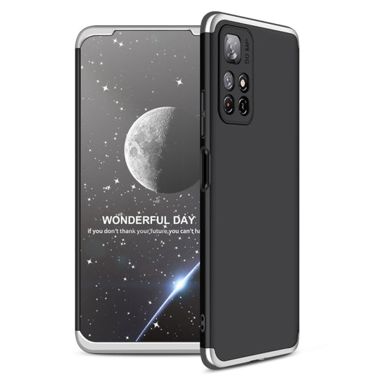 For Xiaomi Poco M4 Pro / Redmi Note 11 CN Version GKK Three Stage Splicing PC Phone Case(Black Silver) - Xiaomi Cases by GKK | Online Shopping South Africa | PMC Jewellery