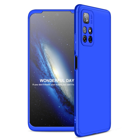 For Xiaomi Poco M4 Pro / Redmi Note 11 CN Version GKK Three Stage Splicing PC Phone Case(Blue) - Xiaomi Cases by GKK | Online Shopping South Africa | PMC Jewellery